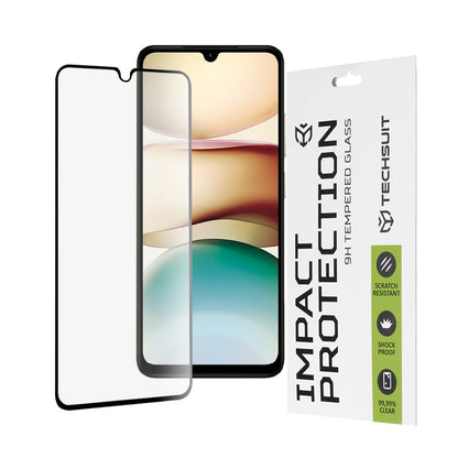 Ochranná fólia na displej Techsuit pre Xiaomi Redmi A5 4G (Štandard), tvrdené sklo, plné lepidlo, 111D, čierna