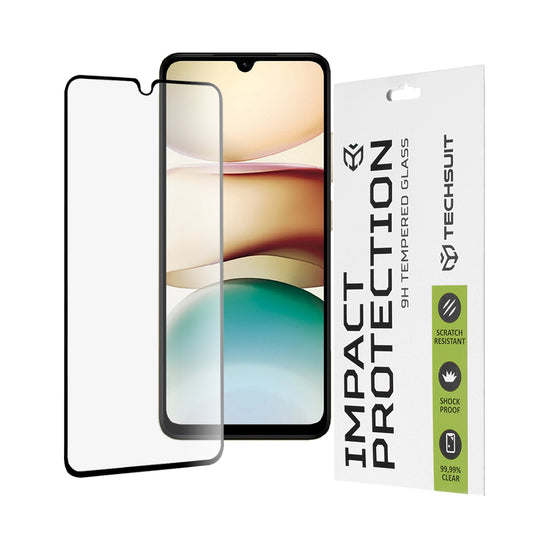 Ochranná fólia na displej Techsuit pre Xiaomi Redmi A5 4G (Štandard), tvrdené sklo, plné lepidlo, 111D, čierna