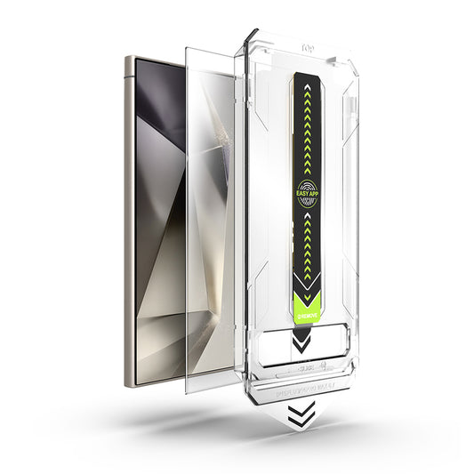 Ochranná fólia na displej Techsuit TitanGlass CrystalHD pre Samsung Galaxy S24 Ultra S928, tvrdené sklo, plné lepidlo