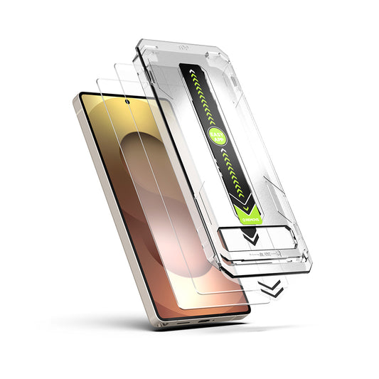 Ochranná fólia na displej Techsuit TitanGlass CrystalHD pre Samsung Galaxy S25 Ultra S938, tvrdené sklo, plné lepenie, sada 2 kusy