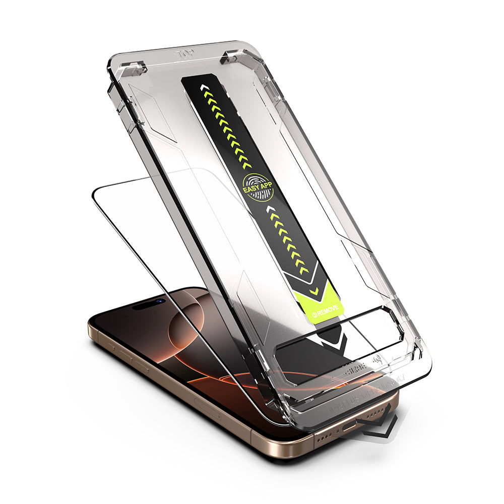 Ochranná fólia na displej Techsuit TitanGlass pre Apple iPhone 11 Pro / XS / X, tvrdené sklo, plné lepidlo, čierna
