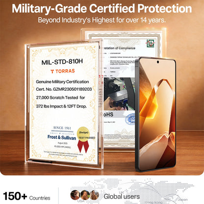 Torras GlassGo Install Master Screen Protector for Samsung Galaxy S26 Ultra, Tempered Glass, Full Glue, Transparent