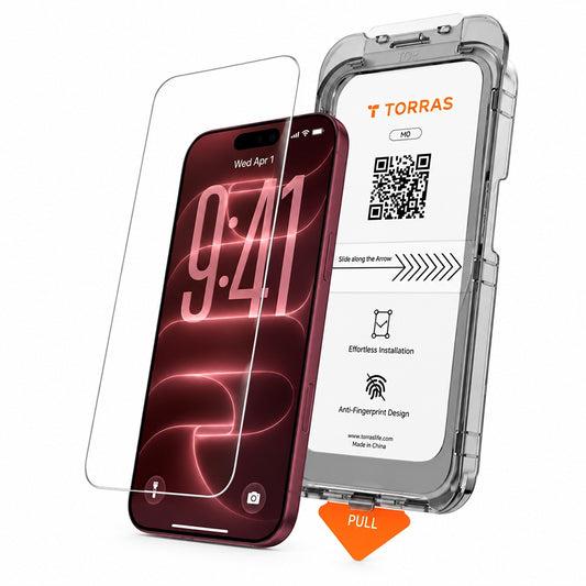 Ochranná fólia na displej Torras HD pre Apple iPhone 18 Pro Max / 17 Pro Max, tvrdené sklo, plné lepidlo