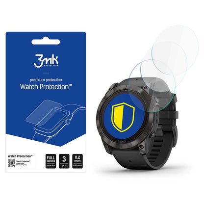 Ochranná fólia 3MK FlexibleGlass pre Garmin Fenix 7X Pro Solar, Sada 3 kusov, Flexibilné sklo