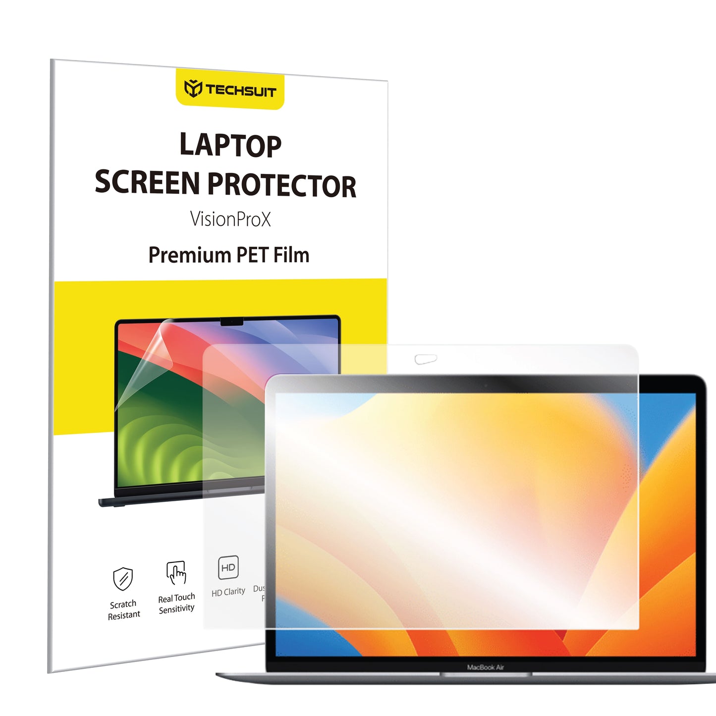 Fólia na ochranu obrazovky Anti Blue Light Techsuit VisionProX pre Apple MacBook Air 13inch (2020) / (2018) / (2017), Plast