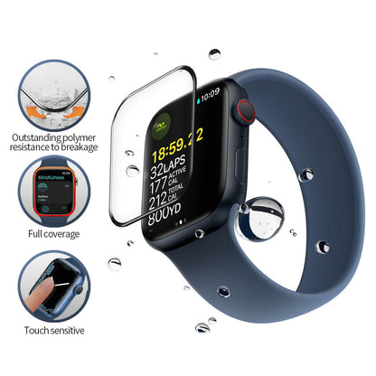 Ochranná fólia Blueo High Molecule pre Apple Watch 40mm Series, tvrdené sklo, čierna