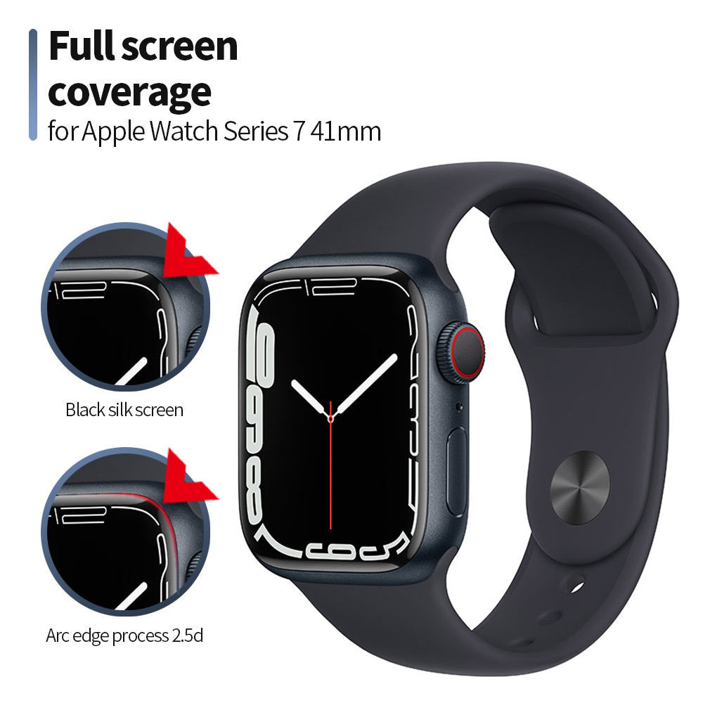 Ochranná fólia Blueo High Molecule pre Apple Watch 40mm Series, tvrdené sklo, čierna