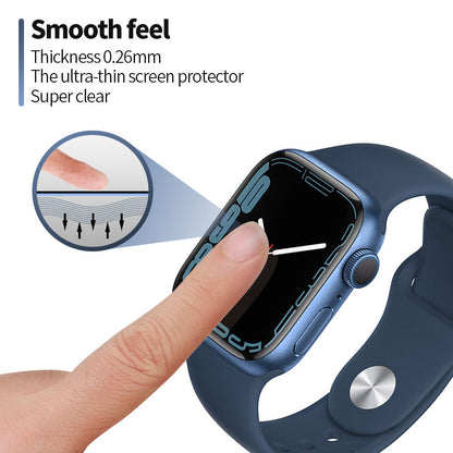 Ochranná fólia Blueo High Molecule pre Apple Watch 40mm Series, tvrdené sklo, čierna
