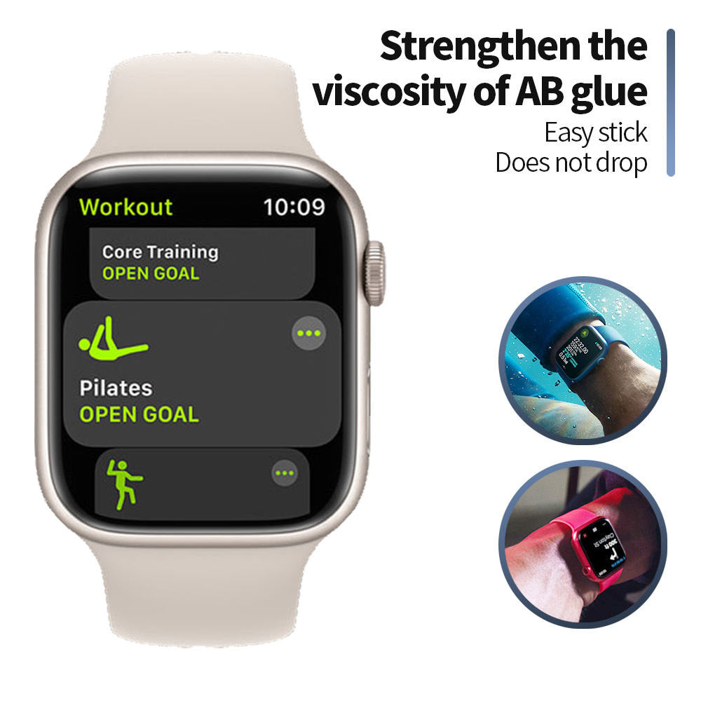 Ochranná fólia Blueo High Molecule pre Apple Watch 40mm Series, tvrdené sklo, čierna