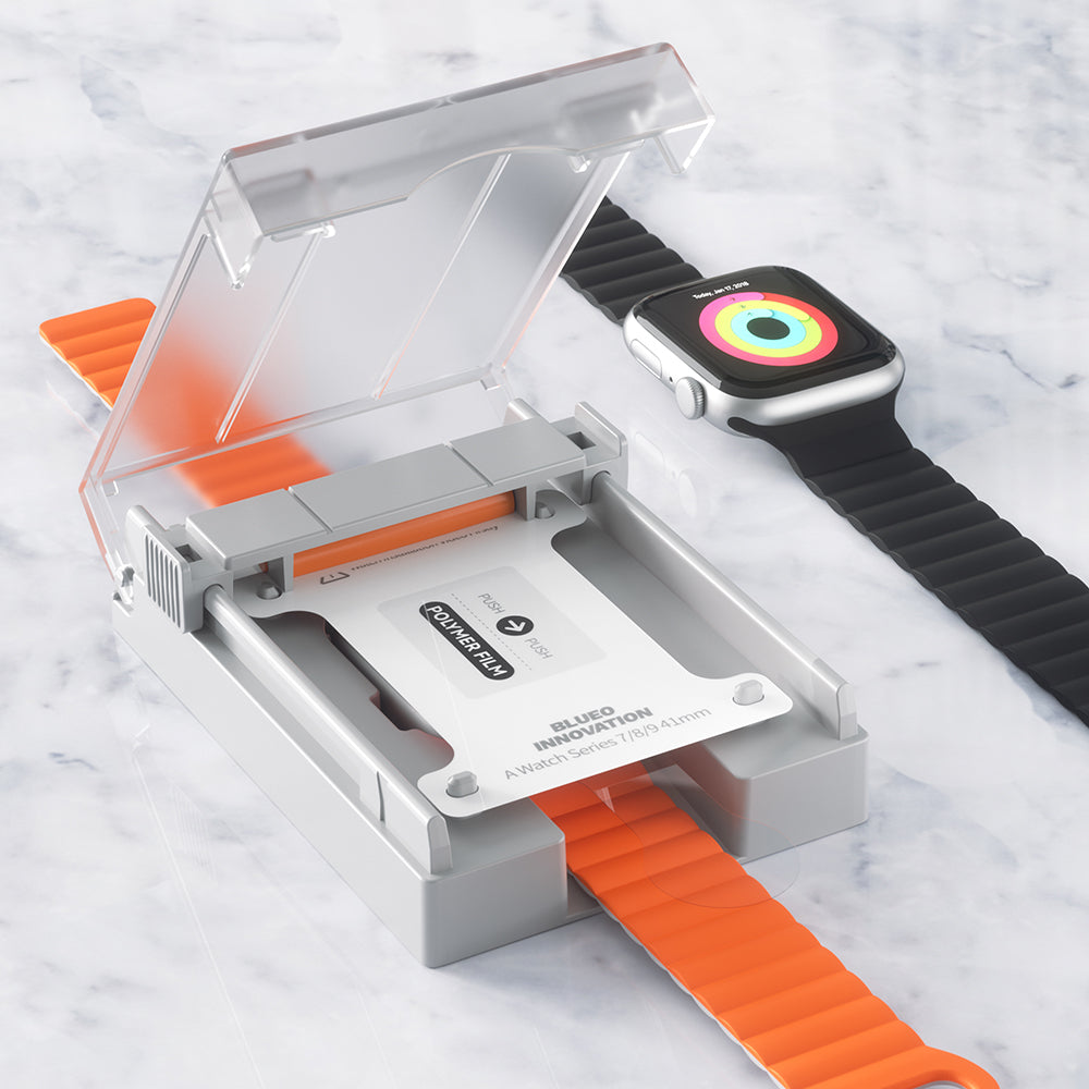 Ochranná fólia Blueo High Molecule pre Apple Watch 40mm Series, tvrdené sklo, čierna