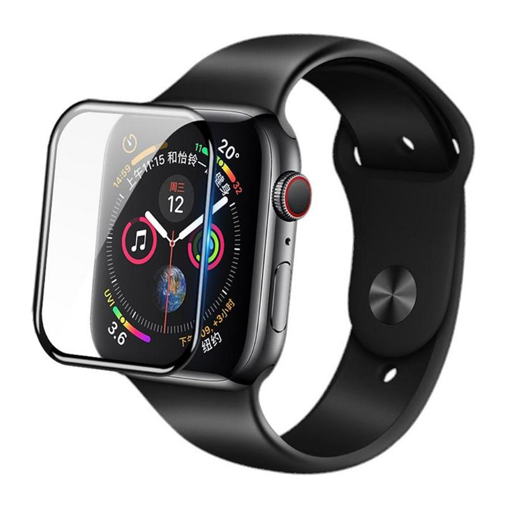 Ochranná fólia Blueo High Molecule pre Apple Watch 44mm Series, tvrdené sklo, čierna