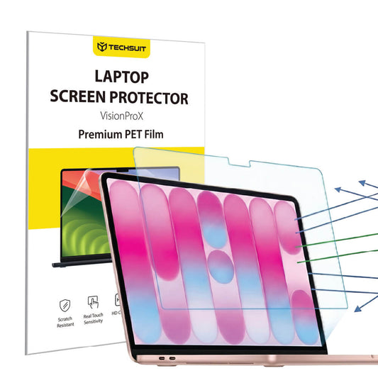 Ochranná fólia na obrazovku proti modrému svetlu Techsuit VisionProX pre Apple MacBook Neo 13 palcov, plastová