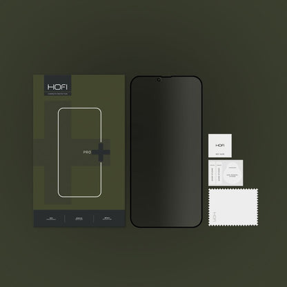 Ochranná fólia na displej Privacy HOFI PRO+ pre Apple iPhone 17e / 16e / 14 / 13 Pro, tvrdené sklo, plné lepidlo