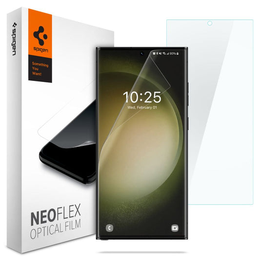 Ochranná fólia Spigen Neo Flex na displej pre Samsung Galaxy S23 Ultra S918, Plast, Sada 2 kusy AFL05943