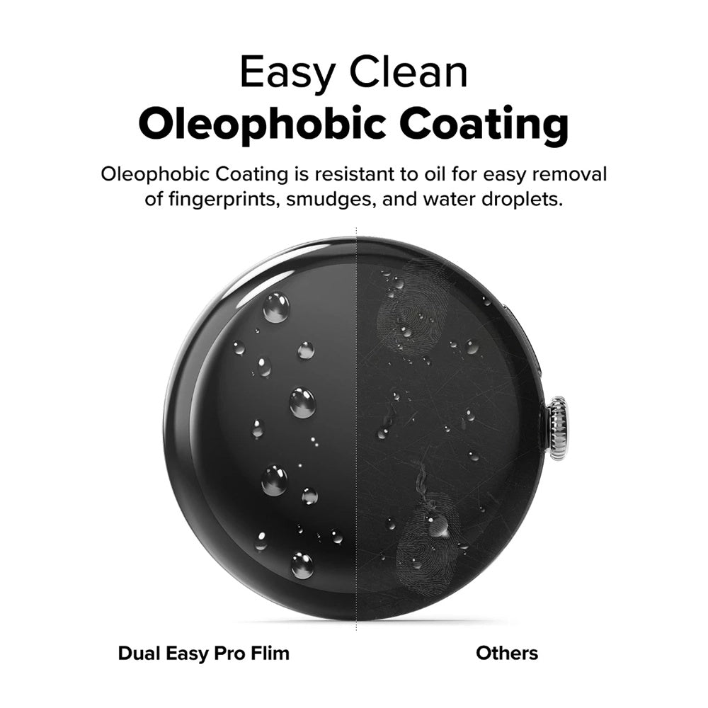 Ochranná fólia Ringke Dual Easy Pro pre Google Pixel Watch 4 41mm, Sada 2 kusy, Plastová