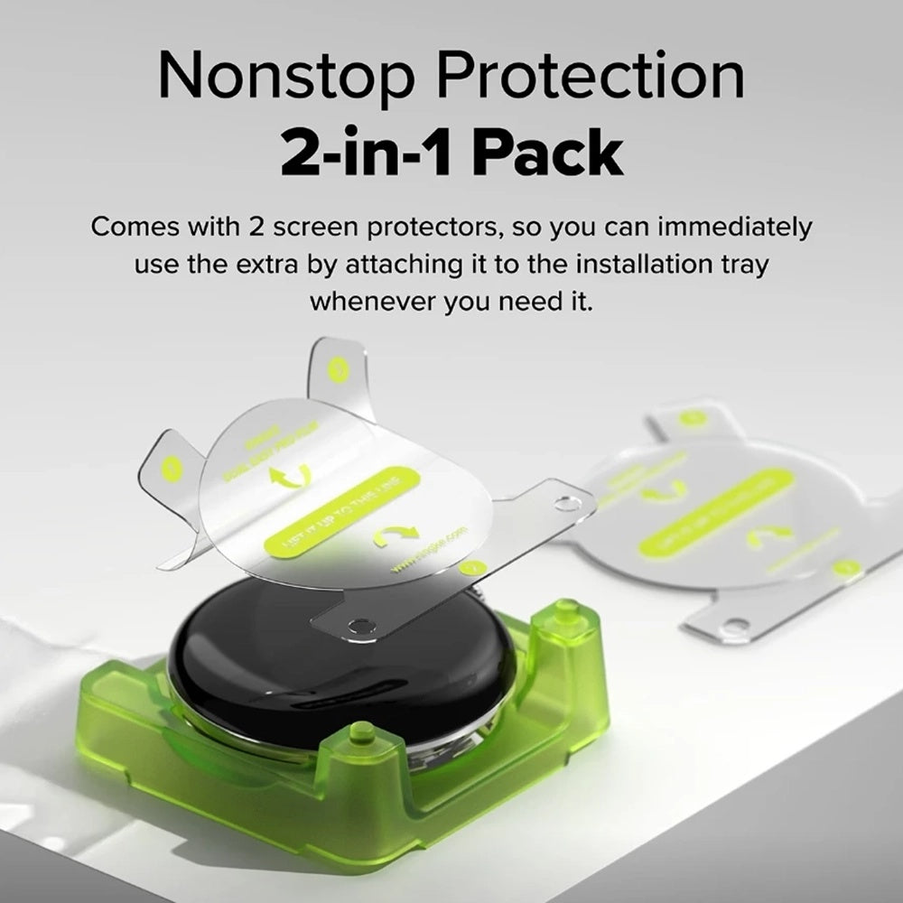 Ochranná fólia Ringke Dual Easy Pro pre Google Pixel Watch 4 45mm, Sada 2 kusy, Plast