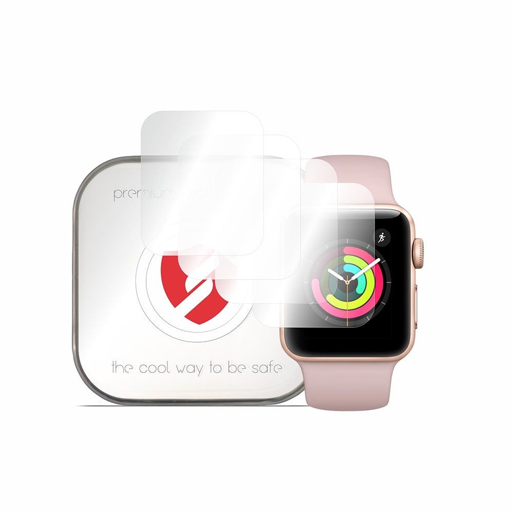 Ochranná fólia Smart Protection Premium Classic pre Apple Watch 38mm Series, sada 4 kusov, plastová