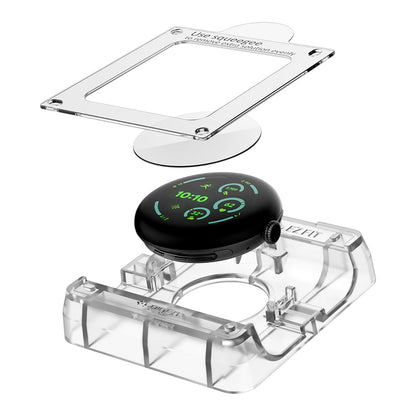 Ochranná fólia Spigen Elite Shield EZ FIT pre Google Pixel Watch 41mm Series, Sada 2 kusov, Tvrdené sklo, Priehľadná AFL08524