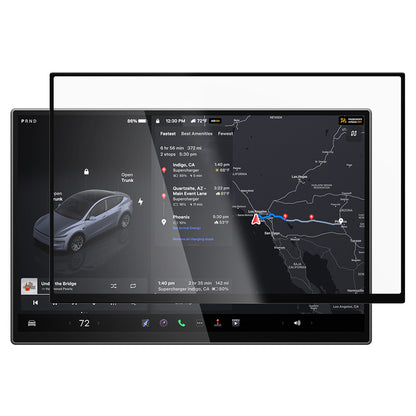 Ochranná fólia Spigen GlastR EZ FIT Anti-Glare pre navigáciu Tesla Y 2026 Premium / Performance, tvrdené sklo AGL10819