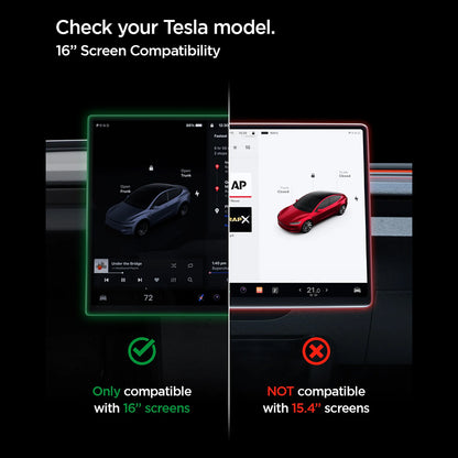 Ochranná fólia Spigen GlastR EZ FIT Anti-Glare pre navigáciu Tesla Y 2026 Premium / Performance, tvrdené sklo AGL10819