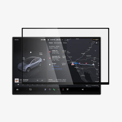 Ochranná fólia Spigen GlastR EZ FIT pre navigáciu Tesla Y 2026 Premium / Performance, tvrdené sklo AGL10820