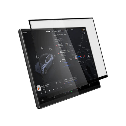 Ochranná fólia Spigen GlastR EZ FIT pre navigáciu Tesla Y 2026 Premium / Performance, tvrdené sklo AGL10820