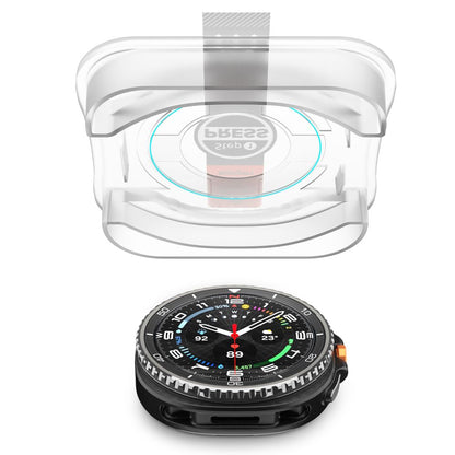 Ochranná fólia Spigen GlastR EZ FIT pre Samsung Galaxy Watch8 Classic, Sada 2 kusy, Tvrdené sklo AGL09877
