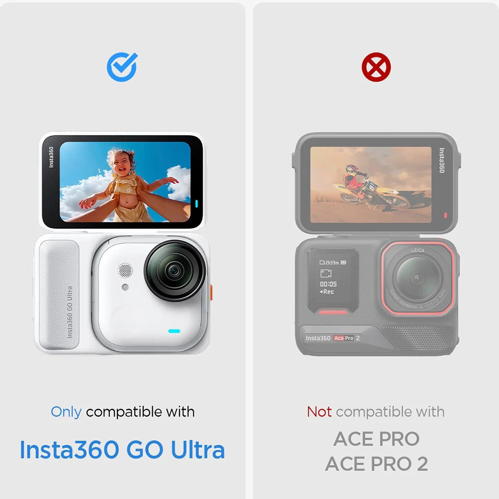 Ochranná fólia na displej Spigen GlastR Slim pre Insta360 Go Ultra, Tvrdené sklo, Sada 2 kusy AGL11171