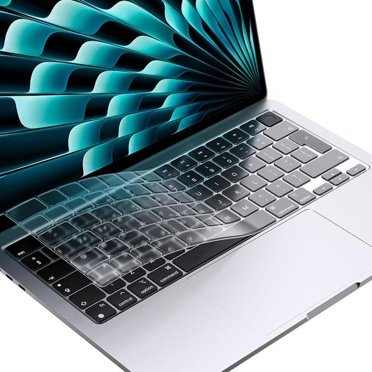 Ochranný kryt klávesnice Techsuit PureTypeX pre Apple MacBook Pro 14 (2021 - 2024) / Air 13 (2022 - 2025) / Air 15 (2022 - 2025), priehľadný