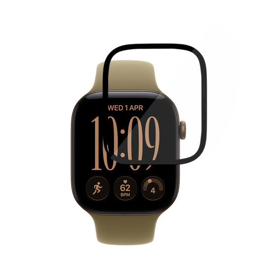 Ochranná fólia Techsuit Nano Flex pre Apple Watch Series 12 42 mm, plastová, súprava 2 ks, čierna