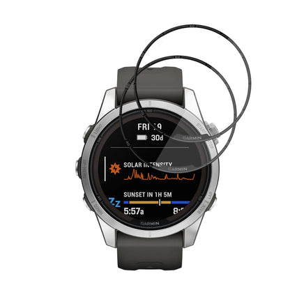 Ochranná fólia Techsuit Nano Flex pre Garmin Fenix 7S Pro Solar, Sada 2 kusy, Plast, Čierna