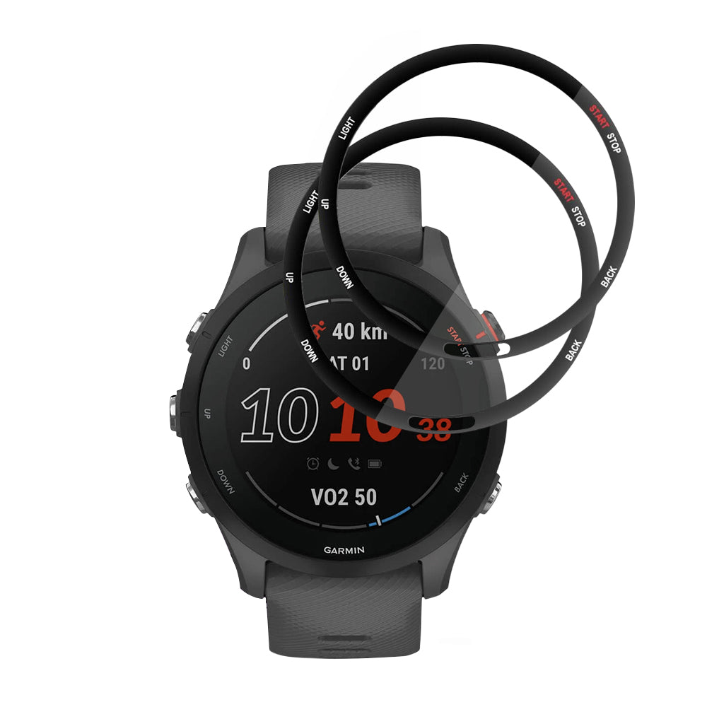 Ochranná fólia Techsuit Nano Flex pre Garmin Forerunner 255 Music / 255, Sada 2 kusy, Plastová, Čierna
