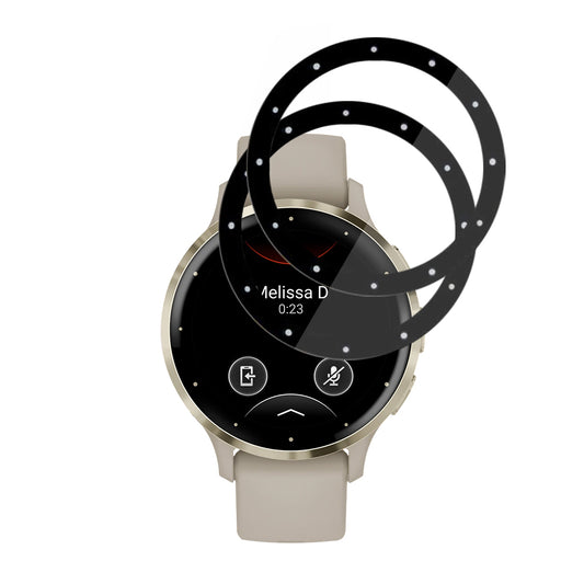 Ochranná fólia Techsuit Nano Flex pre Garmin Venu 3S, Sada 2 kusy, Plastová, Čierna