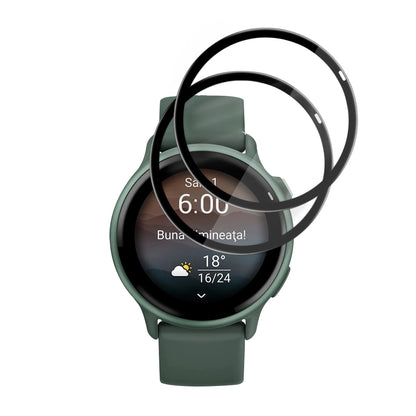 Fólia na ochranu Techsuit Nano Flex pre Garmin vivoactive 6, Sada 2 kusy, Plast, Čierna