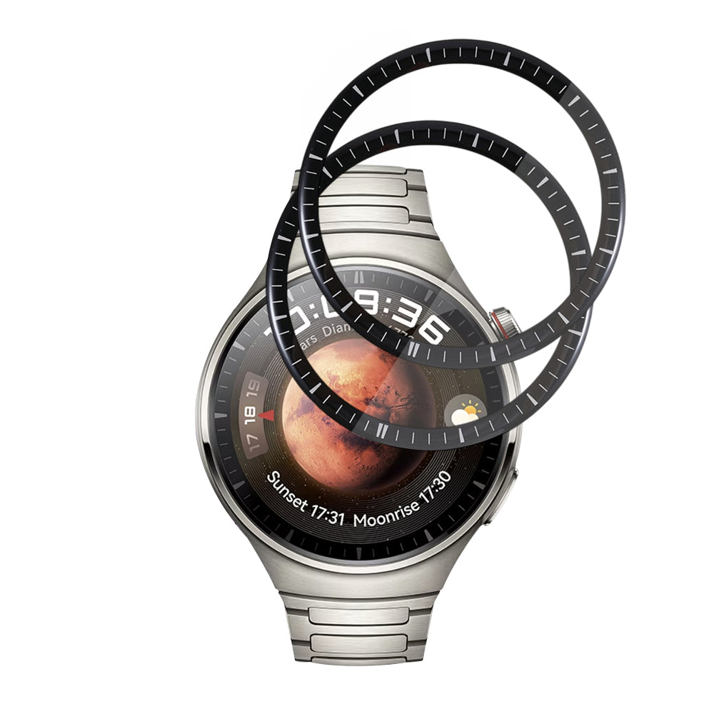 Fólia na ochranu Techsuit Nano Flex pre Huawei Watch 4 Pro, Sada 2 kusy, Plast, Čierna