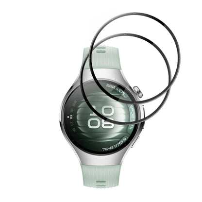 Fólia na ochranu Techsuit Nano Flex pre Huawei Watch 5 42mm, Sada 2 kusy, Plast, Čierna