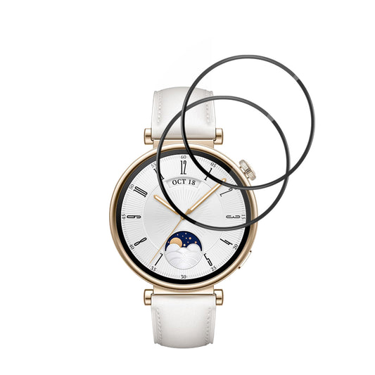 Fólia na ochranu Techsuit Nano Flex pre Huawei Watch GT 4 41mm, Sada 2 kusy, Plastová, Čierna