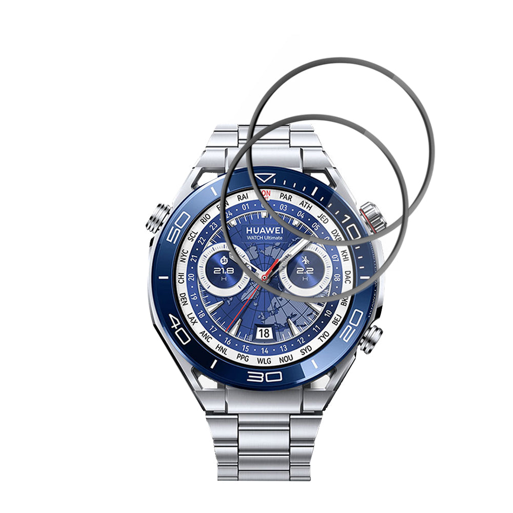 Fólia na ochranu Techsuit Nano Flex pre Huawei Watch Ultimate 2 / Ultimate, Sada 2 kusy, Plastová, Čierna