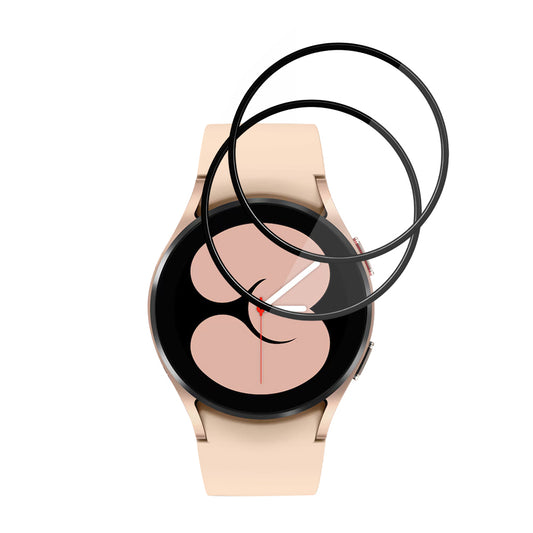 Fólia na ochranu Techsuit Nano Flex pre Samsung Galaxy Watch4 40mm, Sada 2 kusy, Plast, Čierna
