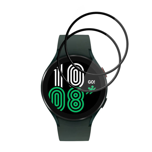 Fólia na ochranu Techsuit Nano Flex pre Samsung Galaxy Watch4 44mm, Sada 2 kusy, Plast, Čierna