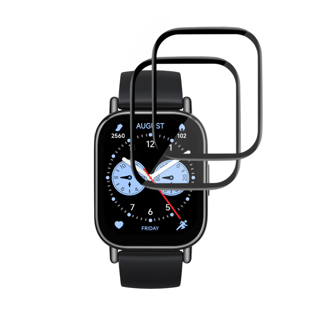 Ochranná fólia Techsuit Nano Flex pre Xiaomi Redmi Watch 5 Lite, Sada 2 kusy, Plastová, Čierna