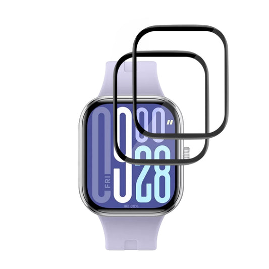 Techsuit Nano Flex Protection Film for Xiaomi Redmi Watch 5, Set of 2 pieces, Plastic, Black