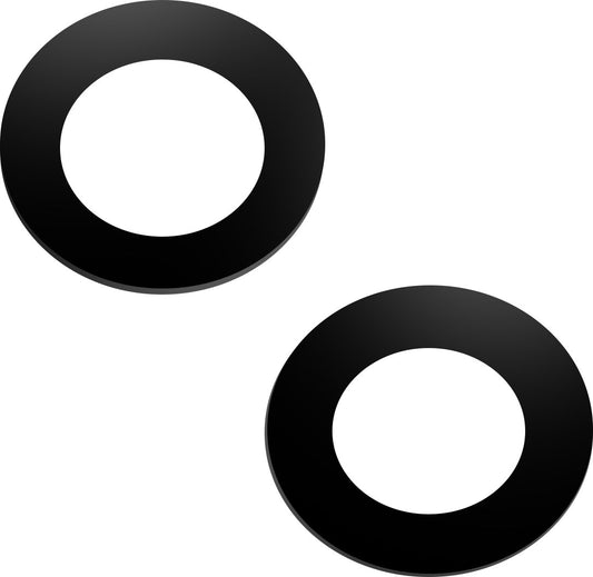 Sklo na zadný fotoaparát Apple iPhone 14, s rámom, čierne