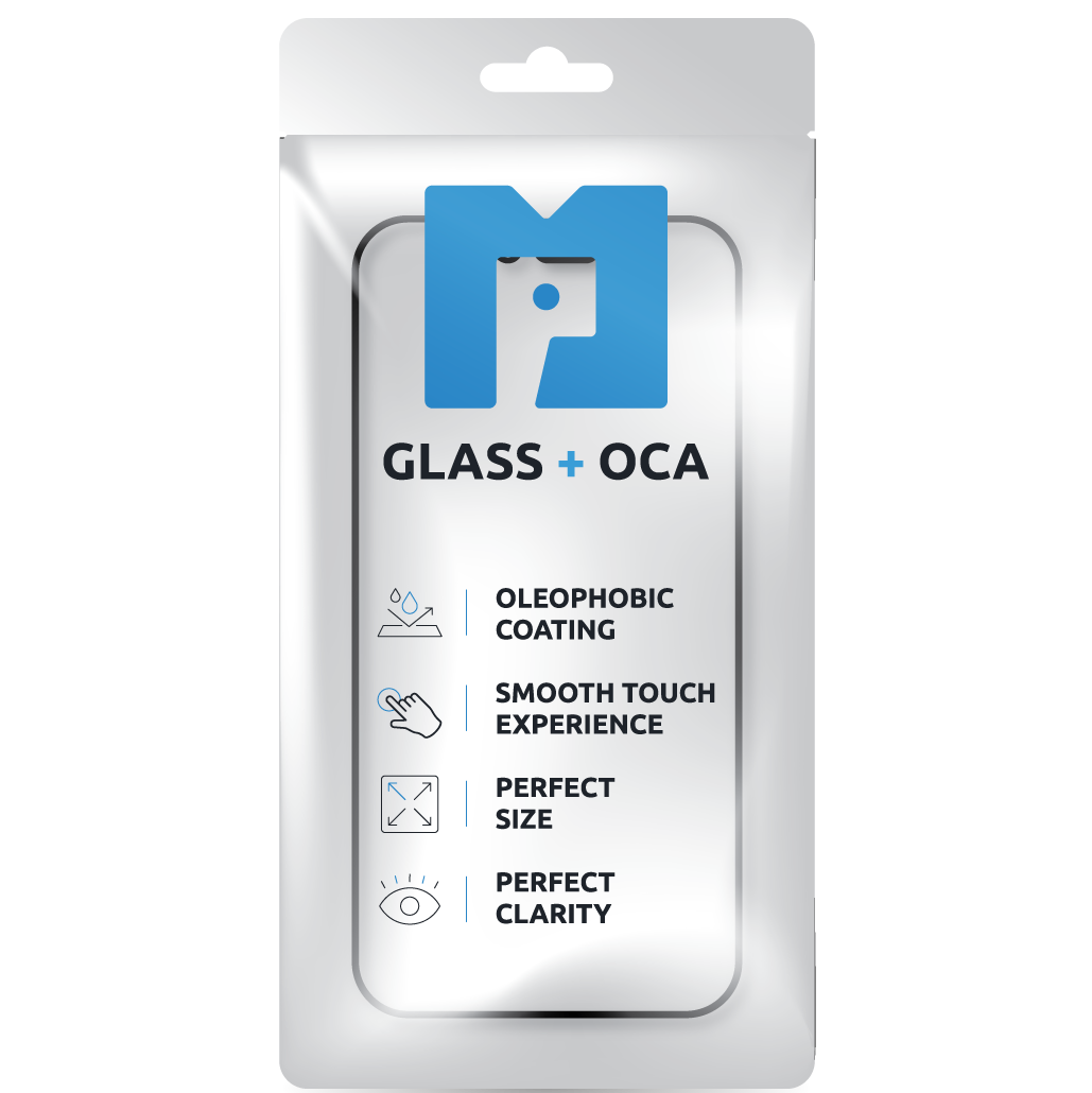 Sklo Obrazovky + OCA MP kompatibilné s Apple iPhone 15, Čierne