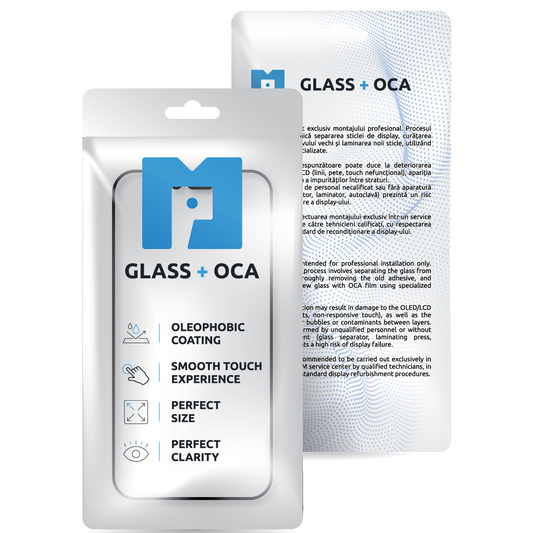 Sklo Obrazovky + OCA MP kompatibilné s Apple iPhone 12 Pro Max, Čierne