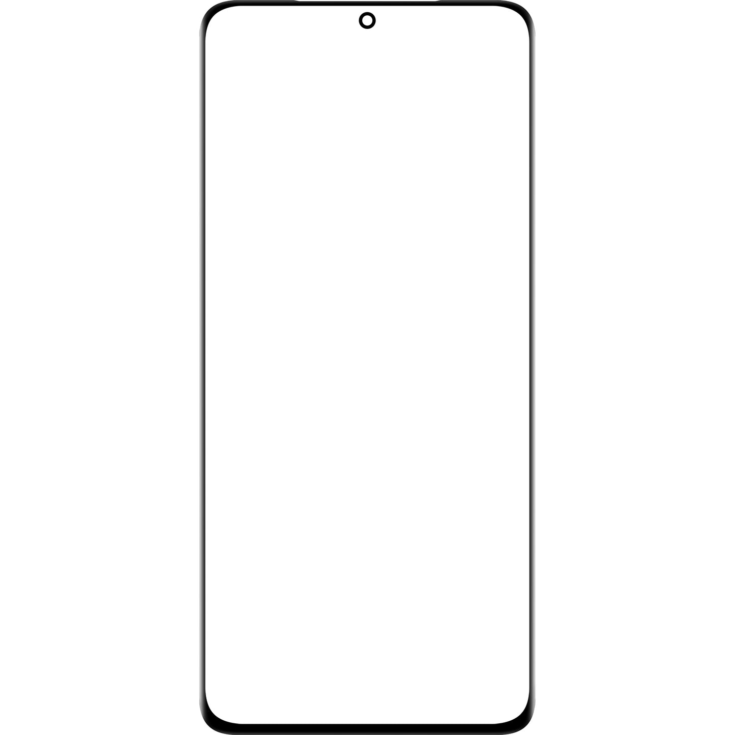Sklenený displej + Edge Glue / OCA Forward Guard pre Samsung Galaxy S21 Ultra 5G G998, čierny