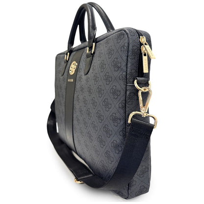 Taška Guess 4G Round Classic Logo na laptop 16 palcov, čierna