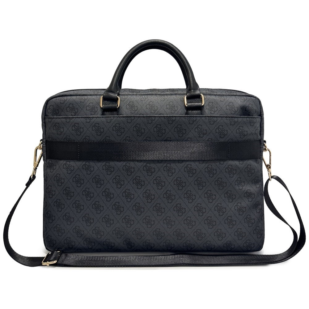 Taška Guess 4G Round Classic Logo na laptop 16 palcov, čierna