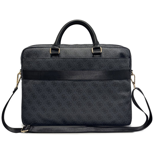 Taška Guess 4G Round Classic Logo na laptop 16 palcov, čierna