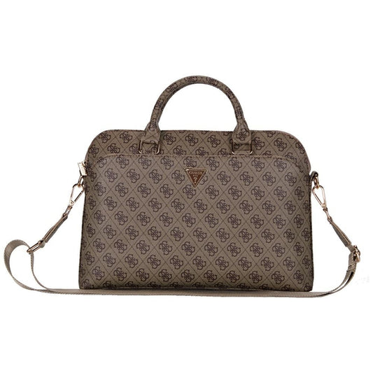 Taška Guess 4G Triangle Logo pre Laptop 15inch, Hnedá